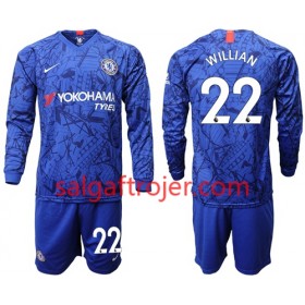 Chelsea Fodboldtrøjer Willian 22 Børn Hjemmebanesæt 2019/20 Langærmet